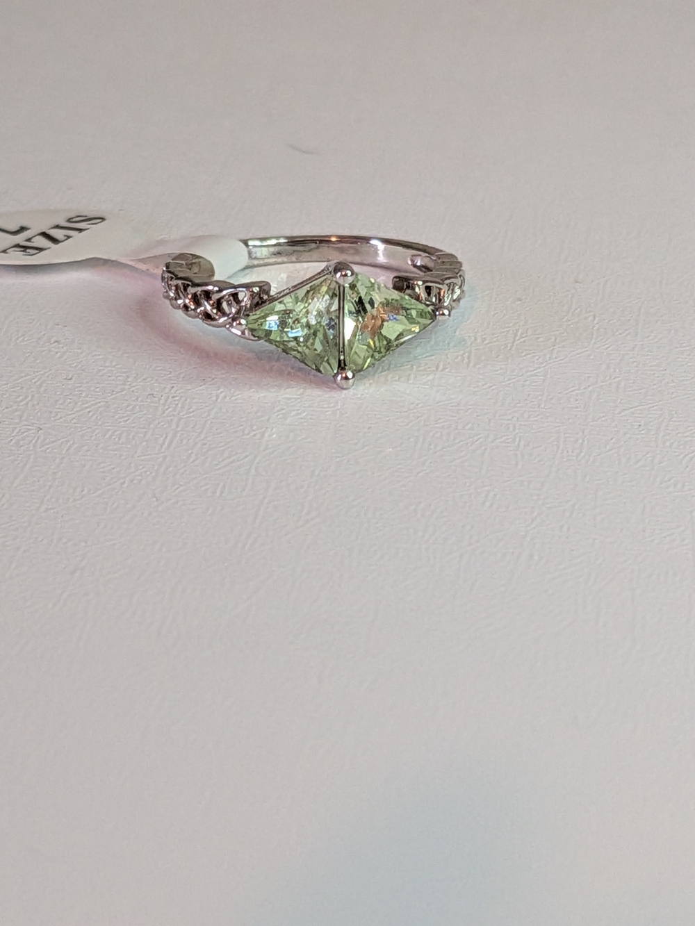 Fragrant Jewels "Greed" Kite Cut Light Green Ring - Deadly Desires Collection